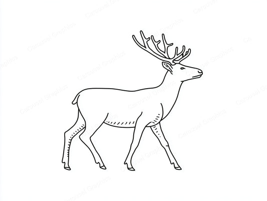 Reindeer Vector Graphic preview