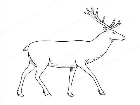 Reindeer Vector Graphic preview