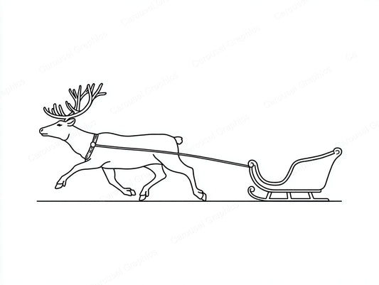 Reindeer Vector Graphic preview