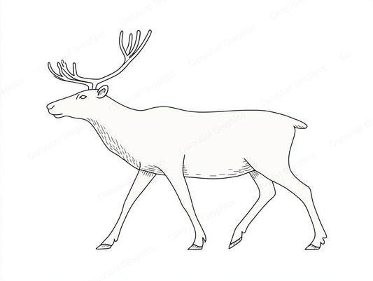 Reindeer Vector Graphic preview