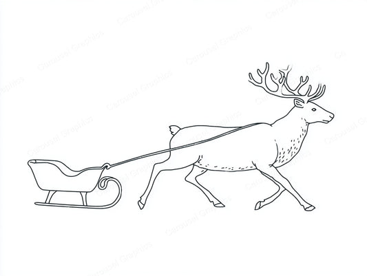 Reindeer Vector Graphic preview