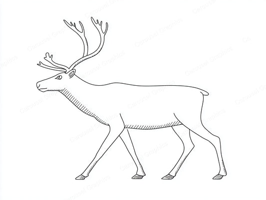 Reindeer Vector Graphic preview