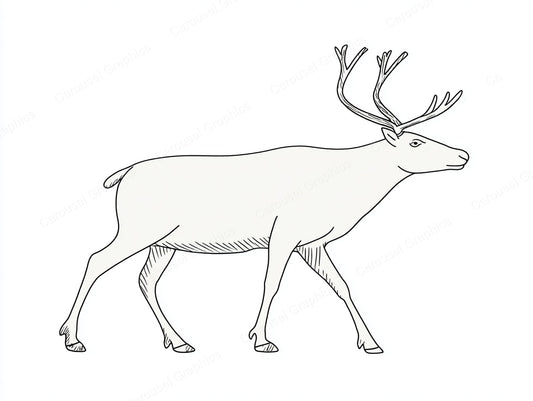Reindeer Vector Graphic preview
