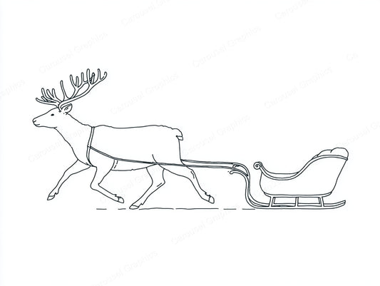 Reindeer Vector Graphic preview