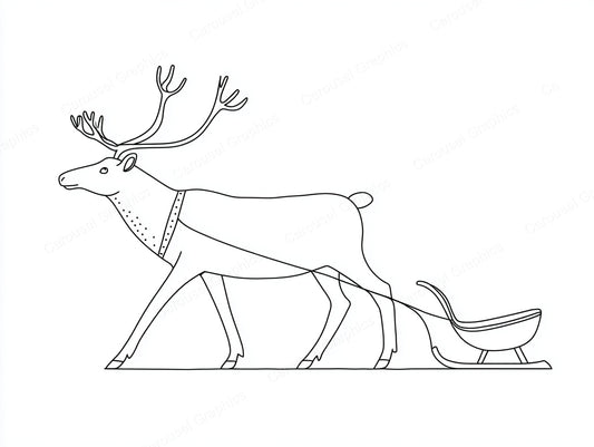 Reindeer Vector Graphic preview