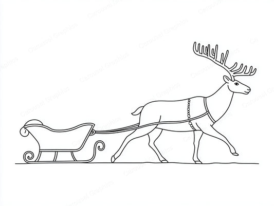 Reindeer Vector Graphic preview