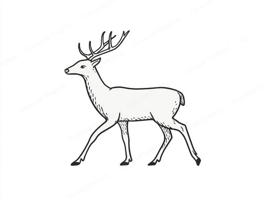 Reindeer Vector Graphic preview