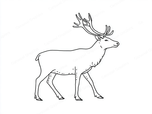 Reindeer Vector Graphic preview