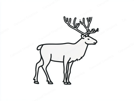 Reindeer Vector Graphic preview