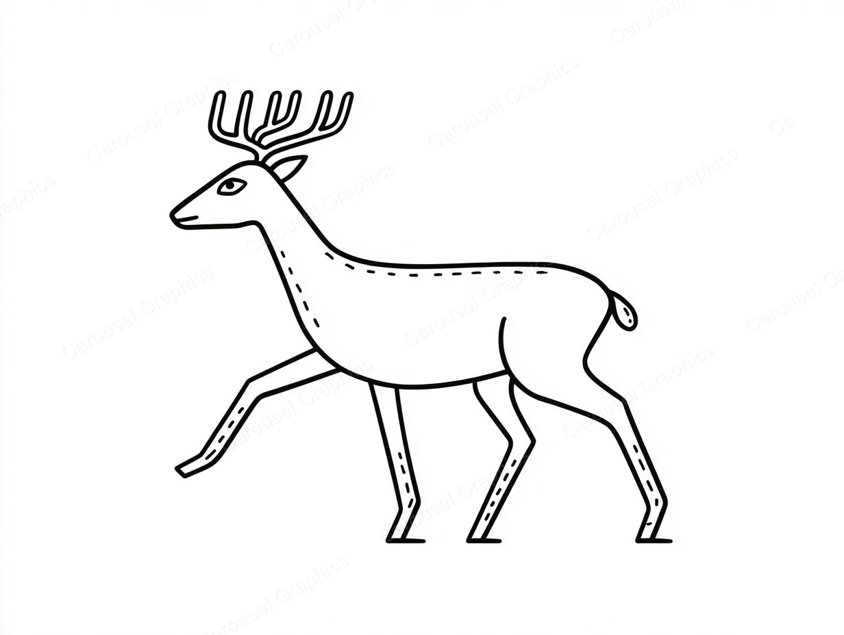 Reindeer Vector Graphic preview