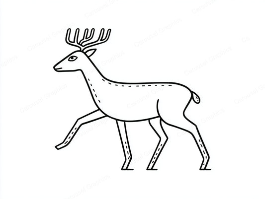 Reindeer Vector Graphic preview