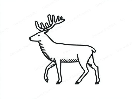 Reindeer Vector Graphic preview