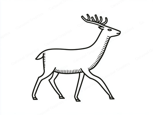 Reindeer Vector Graphic preview