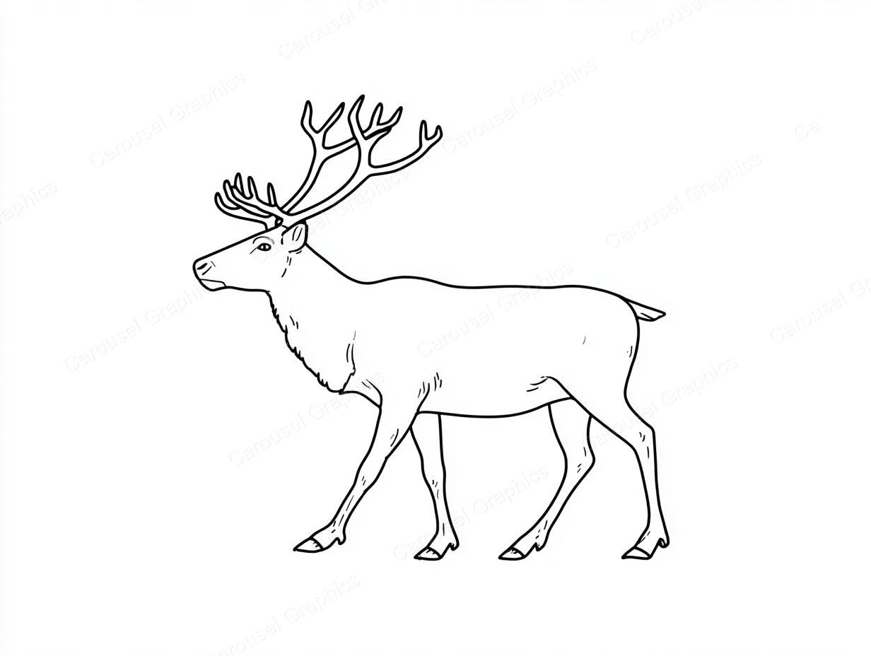 Reindeer Vector Graphic preview