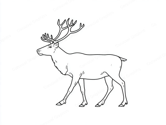 Reindeer Vector Graphic preview