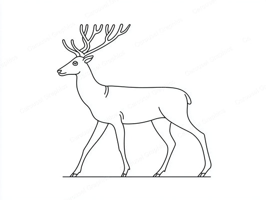 Reindeer Vector Graphic preview
