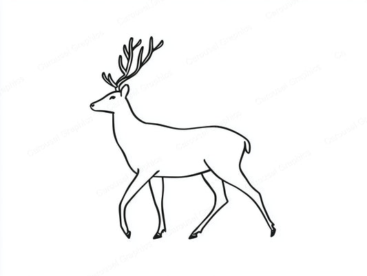 Reindeer Vector Graphic preview
