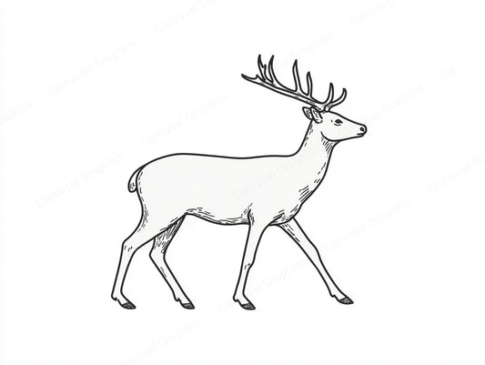 Reindeer Vector Graphic preview