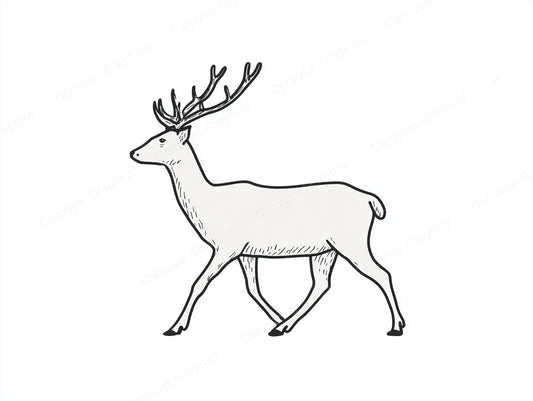 Reindeer Vector Graphic preview