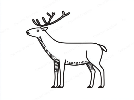 Reindeer Vector Graphic preview