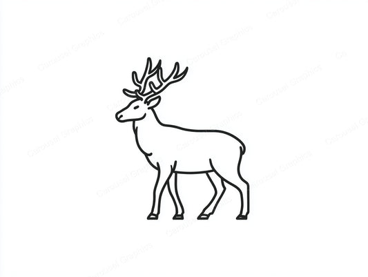Reindeer Vector Graphic preview