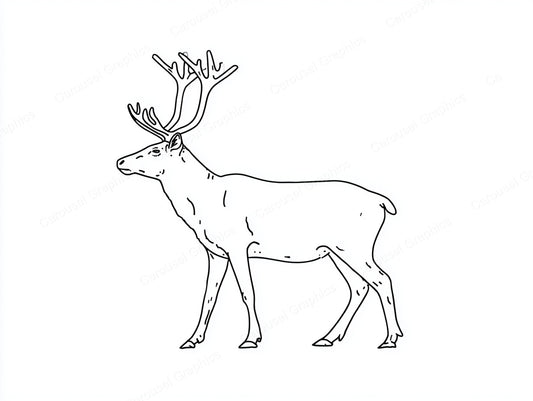 Reindeer Vector Graphic preview