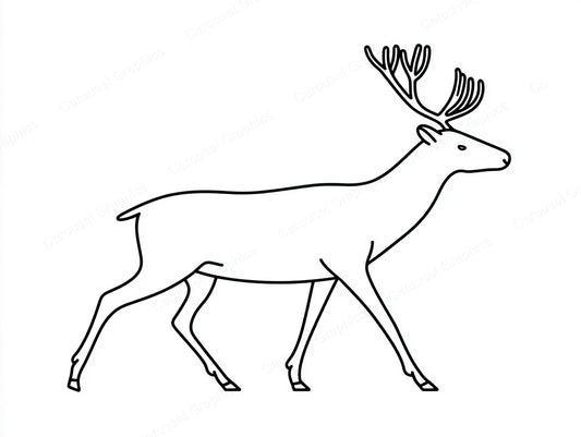 Reindeer Vector Graphic preview