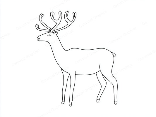 Reindeer Vector Graphic preview