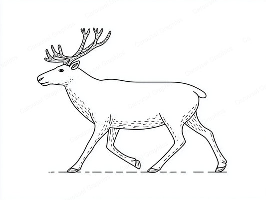 Reindeer Vector Graphic preview