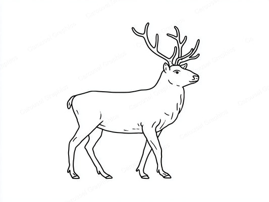 Reindeer Vector Graphic preview