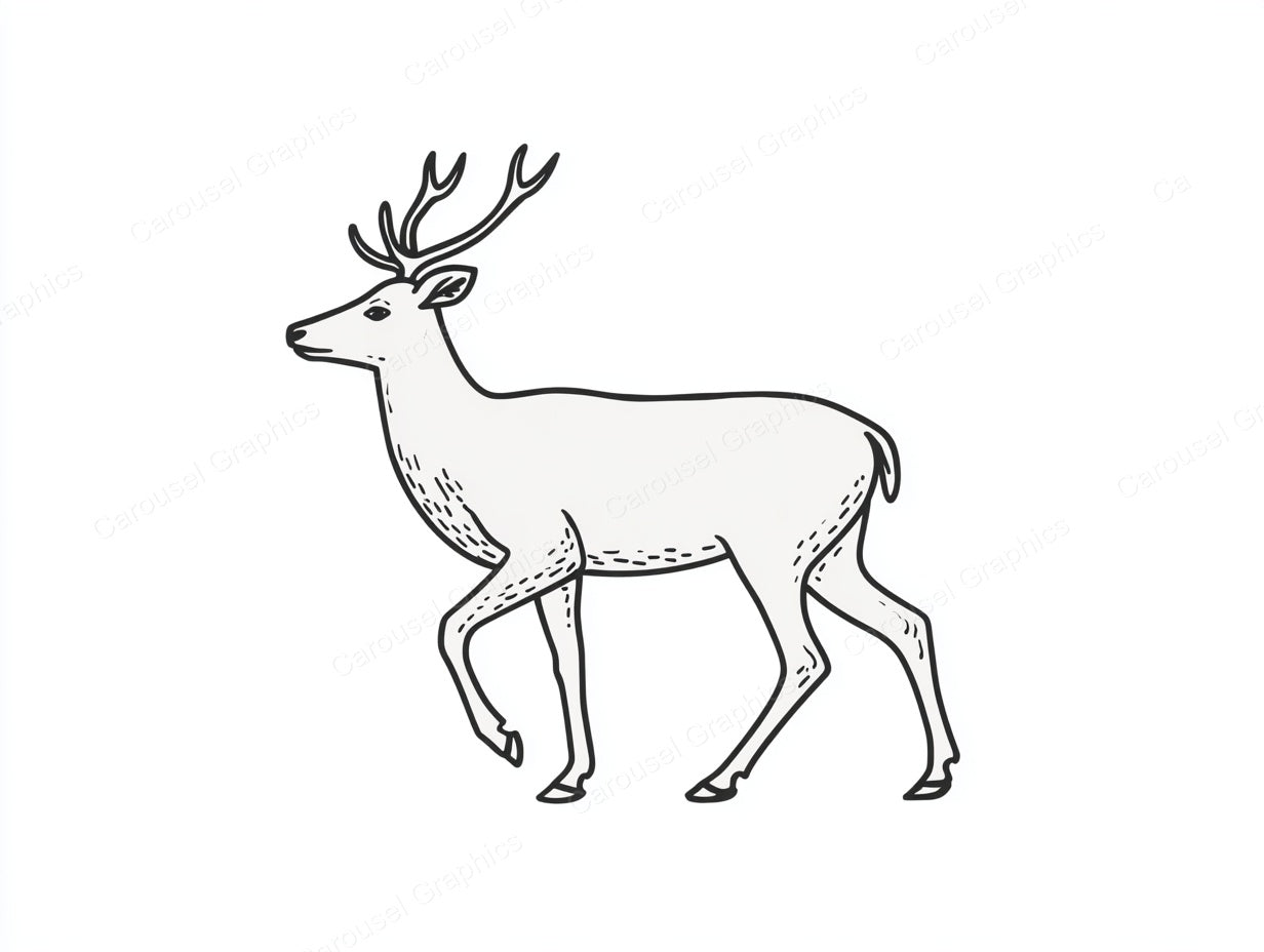 Reindeer Vector Graphic preview