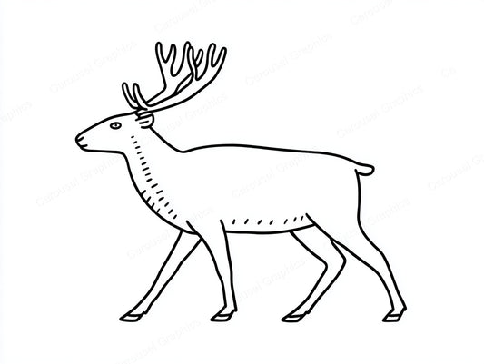 Reindeer Vector Graphic preview