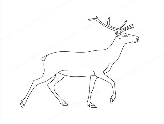 Reindeer Vector Graphic preview
