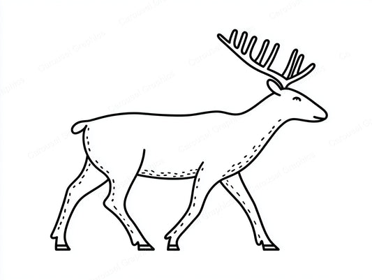 Reindeer Vector Graphic preview