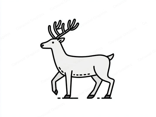 Reindeer Vector Graphic preview