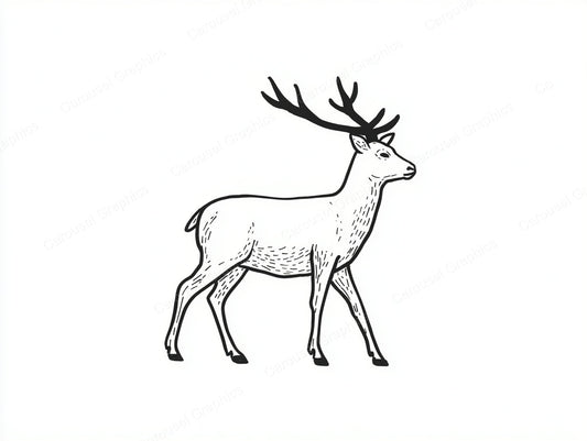 Reindeer Vector Graphic preview