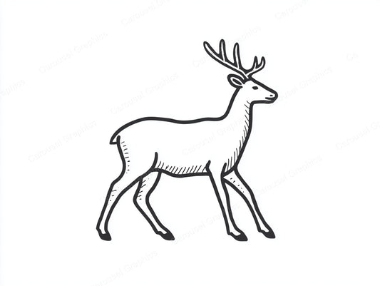 Reindeer Vector Graphic preview