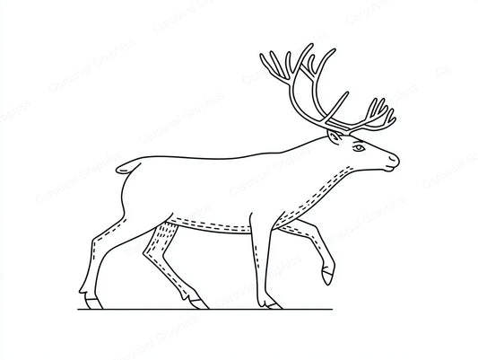 Reindeer Vector Graphic preview