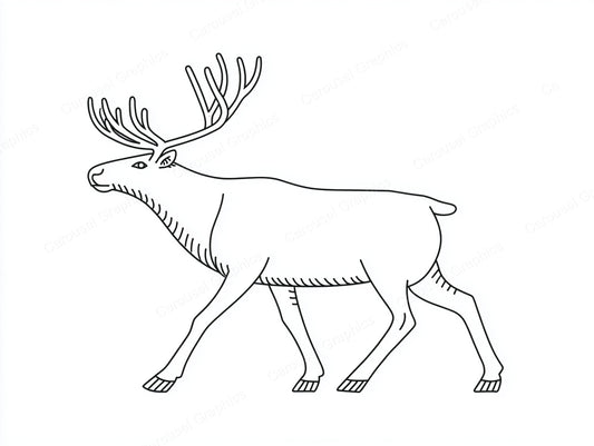 Reindeer Vector Graphic preview