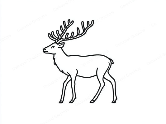 Reindeer Vector Graphic preview