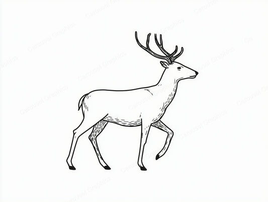 Reindeer Vector Graphic preview