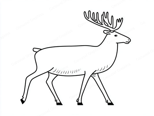 Reindeer Vector Graphic preview