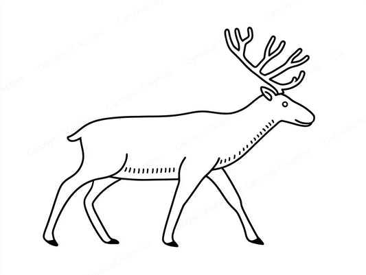 Reindeer Vector Graphic preview