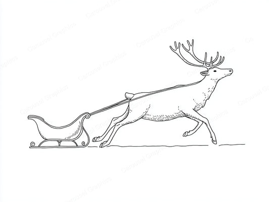 Reindeer Vector Graphic preview