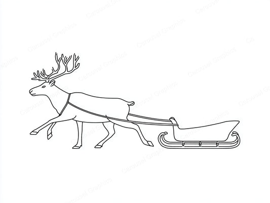 Reindeer Vector Graphic preview
