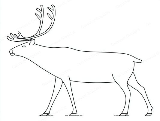 Reindeer Vector Graphic preview