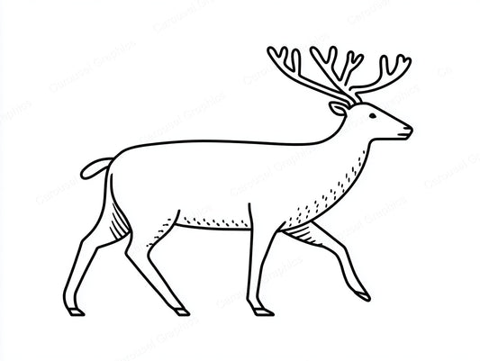 Reindeer Vector Graphic preview