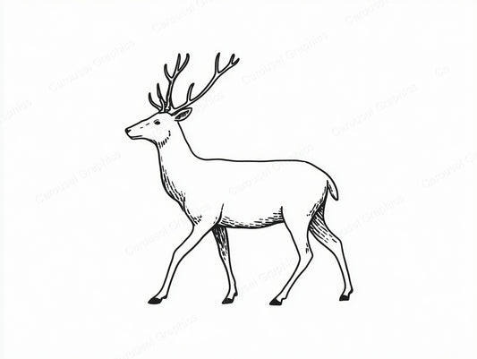 Reindeer Vector Graphic preview