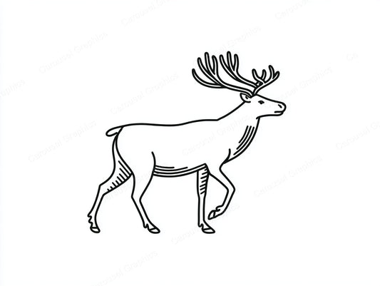 Reindeer Vector Graphic preview