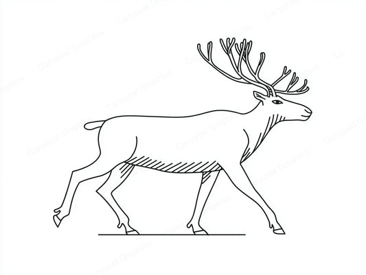Reindeer Vector Graphic preview
